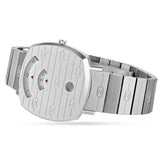 Gucci Grip Quartz Silver Dial Silver Steel Strap Watch For Women - YA157401