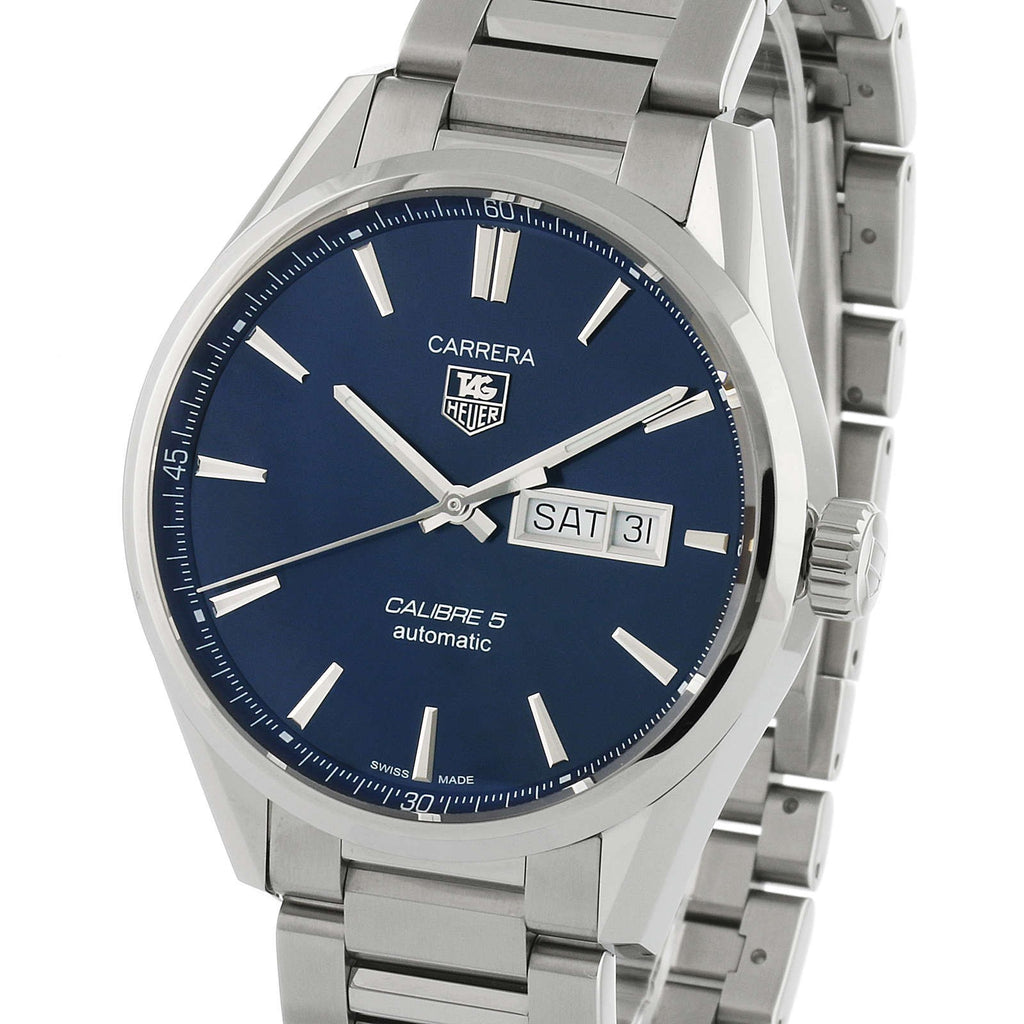 Tag Heuer Carrera Automatic Blue Dial Silver Steel Strap Watch for Men - WAR201E.BA0723