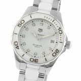 Tag Heuer Aquaracer Diamonds White Dial Two Tone Steel Strap Watch for Women - WAY131D.BA0914