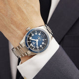 Tag Heuer Autavia Automatic Blue Dial Silver Steel Strap Watch for Men - WBE5116.EB0173