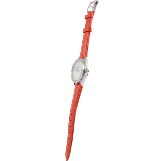 Tag Heuer Formula 1 Quartz Diamonds Mother of Pearl Dial Orange Leather Strap Watch for Women - WBJ131A.FC8250
