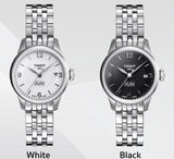 Tissot Le Locle Small Automatic Black Dial Silver Steel Strap Watch For Women - T41.1.183.54