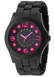 Marc Jacobs Pelly Black Dial Black Silicone Strap Watch for Women - MBM2529
