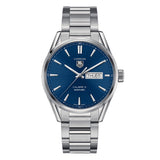 Tag Heuer Carrera Automatic Blue Dial Silver Steel Strap Watch for Men - WAR201E.BA0723