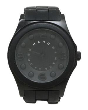 Marc Jacobs Pelly Black Dial Black Silicon Strap Watch for Women - MBM2511