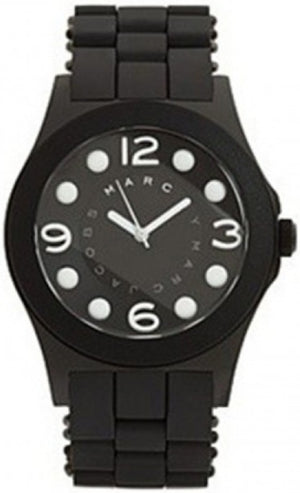 Marc Jacobs Pelly Black Dial Black Silicone Strap Watch for Women - MBM2507