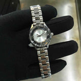 Marc Jacobs Tether Transparent Silver Dial Silver Steel Strap Watch for Women - MBM3416