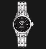 Tissot Le Locle Small Automatic Black Dial Silver Steel Strap Watch For Women - T41.1.183.54