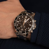 Tissot Seastar 1000 Chronograph Black Dial Silver Steel Strap Watch For Men - T120.417.11.051.00