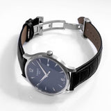 Tissot T Classic Tradition Blue Dial Black Leather Strap Watch For Men - T063.610.16.047.00