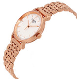 Tissot T Classic Everytime Small White Dial Rose Gold Mesh Bracelet Watch For Women - T109.210.33.031.00