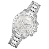 Hugo Boss Novia Chronograph Silver Dial Silver Steel Strap Watch for Women - 1502616
