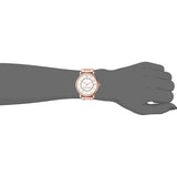 Marc Jacobs Roxy White Dial Rose Gold Steel Strap Watch for Women - MJ3523