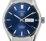 Tag Heuer Carrera Automatic Blue Dial Silver Steel Strap Watch for Men - WAR201E.BA0723