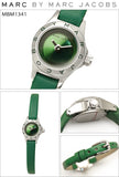 Marc Jacobs Blade Green Dial Green Leather Strap Watch for Women - MBM1341