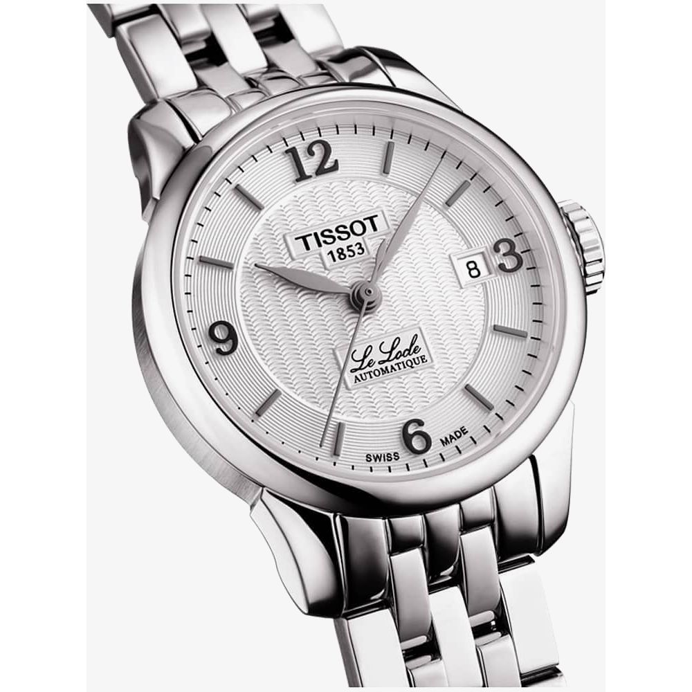 Tissot Le Locle Small Lady Automatic Silver Dial Silver Steel Strap Watch For Women - T41.1.183.34