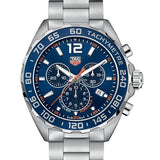 Tag Heuer Formula 1 Chronograph Blue Dial Silver Steel Strap Watch for Men - CAZ1014.BA0842