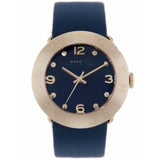 Marc Jacobs Blade Blue Dial Blue Leather Strap Watch for Women - MBM1224