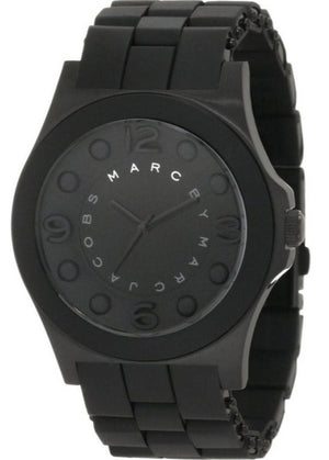 Marc Jacobs Pelly Black Dial Black Silicon Strap Watch for Women - MBM2511