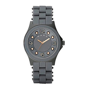 Marc Jacobs Pelly Grey Dial Grey Silicone Strap Watch for Women - MBM2537