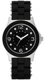 Marc Jacobs Pelly Black Dial Black Silicone Strap Watch for Women - MBM2541