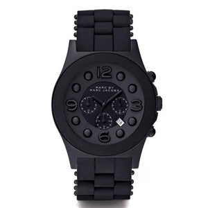 Marc Jacobs Pelly Black Dial Black Silicone Strap Watch for Women - MBM2567