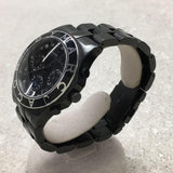 Marc Jacobs Blade Chronograph Black Dial Black Steel Strap Watch for Women - MBM3083