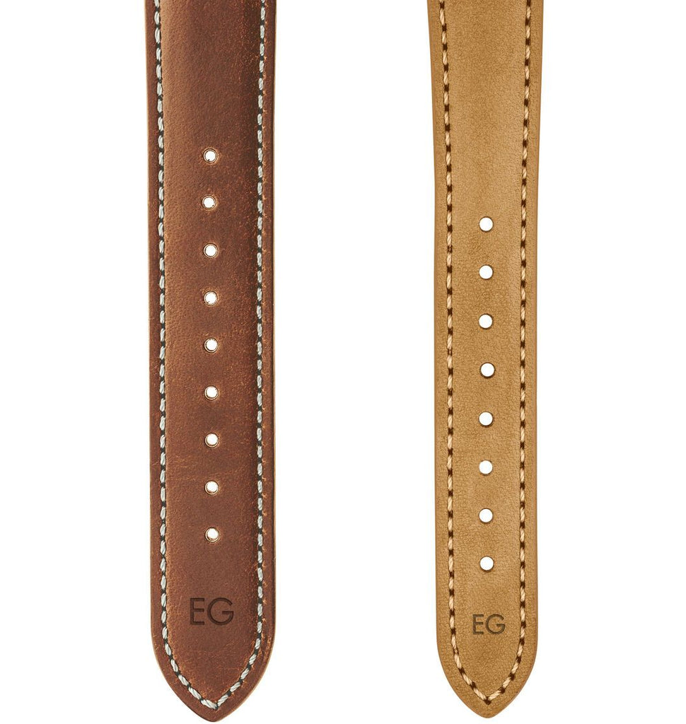 Movado Heritage Chronograph Green Dial Brown Leather Strap Watch For Men - 3650062