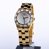 Marc Jacobs Blade White Dial Gold Steel Strap Watch for Women - MBM3050