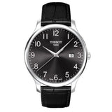 Tissot T Classic Tradition Black Dial Black Leather Strap Watch For Men - T063.610.16.052.00