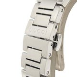 Gucci GG2570 Diamonds Black Dial Silver Steel Strap Watch For Women - YA142503