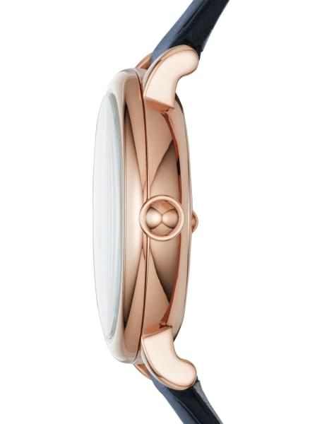 Marc Jacobs Roxy Navy Blue Dial Navy Blue Leather Strap Watch for Women - MJ1539