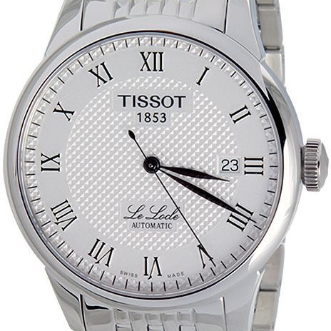 Tissot T Classic Le Locle Automatic White Dial Silver Steel Strap Watch For Men - T41.1.483.33