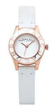 Marc Jacobs Blade White Dial White Leather Strap Watch for Women - MBM1179