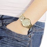 Marc Jacobs Marci Gold Dial Gold Steel Strap Watch for Women - MBM3174