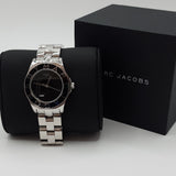 Marc Jacobs Blade Black Dial Silver Steel Strap Watch for Women - MBM3058
