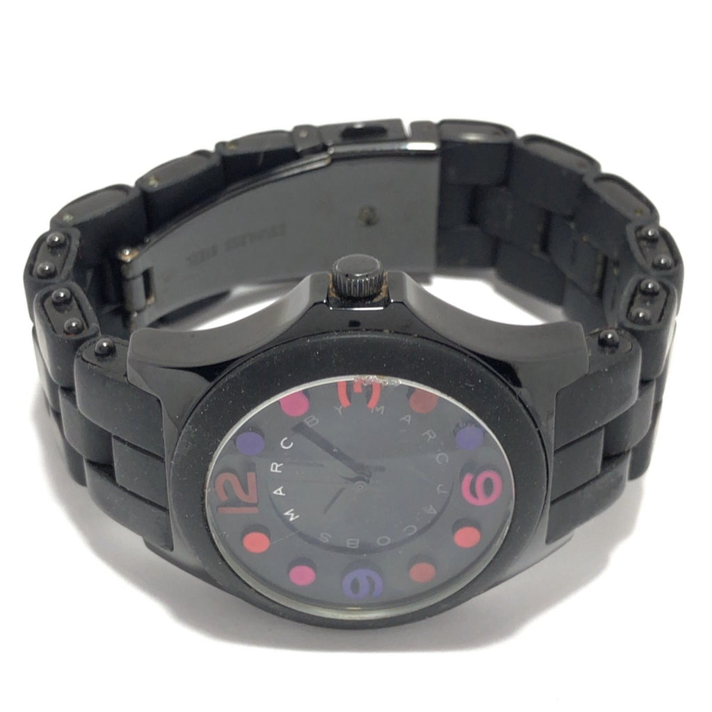 Marc Jacobs Pelly Black Dial Black Silicone Strap Watch for Women - MBM2543