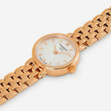 Tissot T Lady Lovely Silver Dial Rose Gold Steel Strap Watch For Women - T058.009.33.031.01