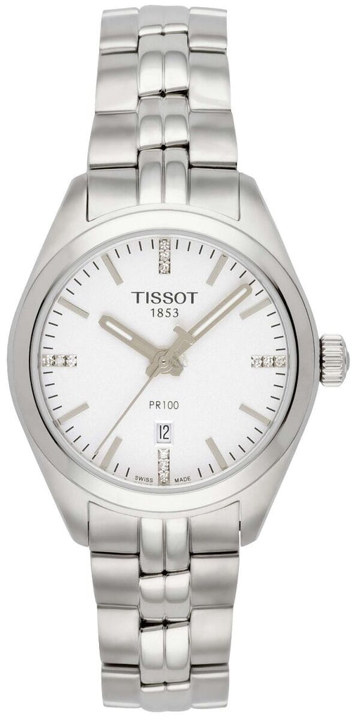 Tissot T Classic PR 100 Lady Silver Dial Watch For Women - T101.210.11.036.00