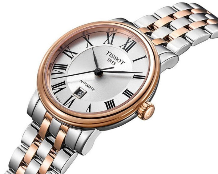 Tissot T Classic Carson Premium 30 White Dial Two Tone Steel Strap Watch for Women - T122.207.22.033.00