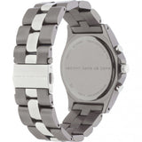 Marc Jacobs Blade Chronograph Black Dial Two Tone Steel Strap Watch for Women - MBM3179