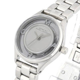 Marc Jacobs Tether Transparent Silver Dial Silver Steel Strap Watch for Women - MBM3416