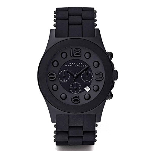 Marc Jacobs Pelly Black Dial Black Silicone Strap Watch for Women - MBM2567