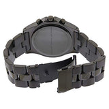 Marc Jacobs Blade Chronograph Black Dial Black Steel Strap Watch for Women - MBM3083