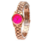 Marc Jacobs Henry Dinky Pink Dial Rose Gold Steel Strap Watch for Women - MBM3203