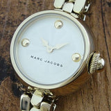 Marc Jacobs Courtney Mother of Pearl White Dial Silver Steel Strap Watch for Women - MJ3459