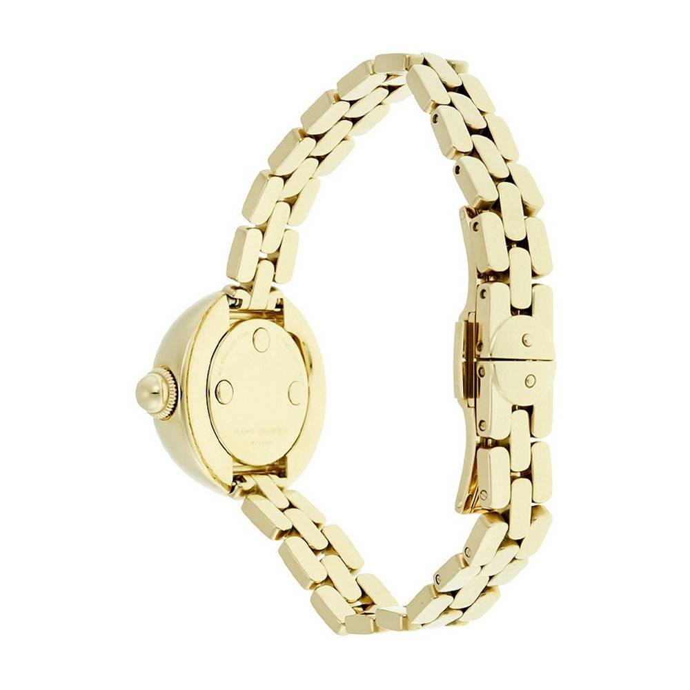 Marc Jacobs Courtney White Dial Gold Steel Strap Watch for Women - MJ3457