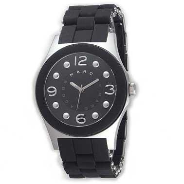 Marc Jacobs Pelly Black Dial Black Silicone Strap Watch for Women - MBM2541