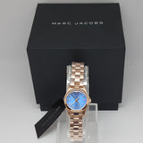 Marc Jacobs Henry Dinky Blue Dial Rose Gold Steel Strap Watch for Women - MBM3204