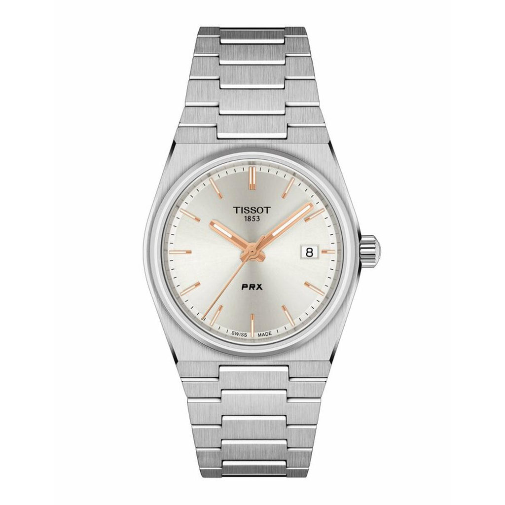 Tissot PRX Silver Dial Silver Steel Strap Watch For Women - T137.210.11.031.00
